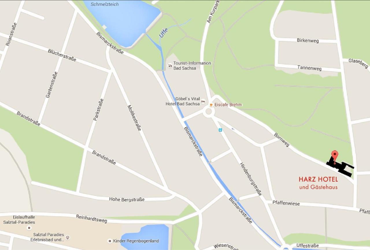 באד סקסה Harz Hotel Und Gaestehaus Am Bornweg מראה חיצוני תמונה